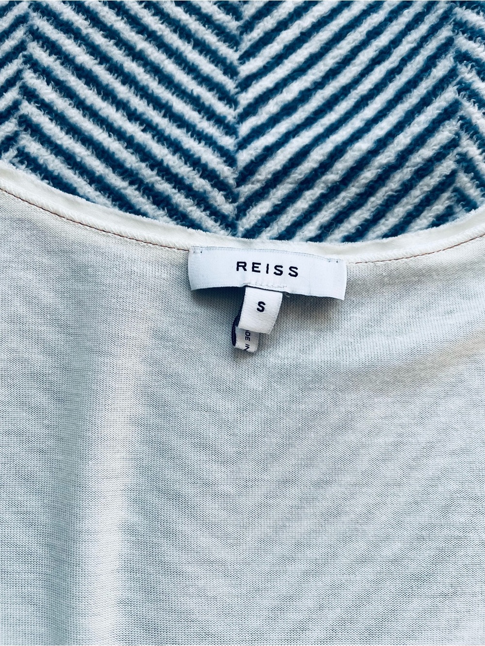 Reiss Silk-Front Tank in White - Picture 5 of 6